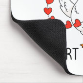 Funny You Make My Heart Go Honk Silly Goose Valent マウスパッド (コーナー)