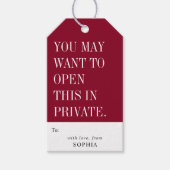 Funny You May Want To Open This In Private ギフトタグ (正面)