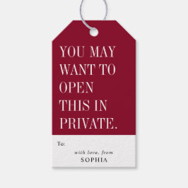 Funny You May Want To Open This In Private ギフトタグ