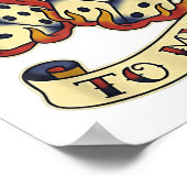 Funny Your 6 In My 7 Meme Valentine’s Day Tattoo S ポスター (角)