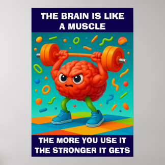 Funny Your Brain Is Like a Muscle ポスター