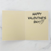 Funny You're My Weirdo Sarcastic Valentine's Day  カード (内部)