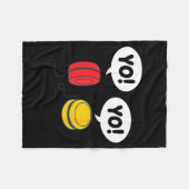 Funny Yoyo フリースブランケット (正面(横))