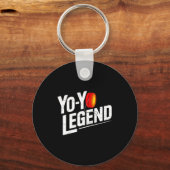 Funny Yoyo Player Legend Yo-yo Performer キーホルダー (正面)