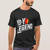 Funny Yoyo Player Legend Yo-yo Performer  Tシャツ (正面)