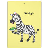 Funny zebra cartoon illustration クリップボード (裏面)