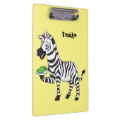 Funny zebra cartoon illustration クリップボード (右)