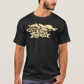 Funny Zero Energy Cat Melting Illustration Tシャツ (正面)