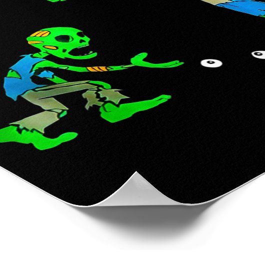 Funny Zombie Don't Roll Your Eyes At Me ポスター (角)