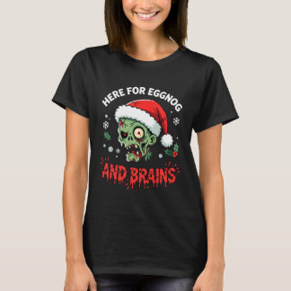 Funny Zombie Santa Christmas Tee Mens Womens Seaso Tシャツ