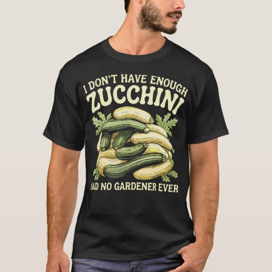 Funny Zucchini Lover Garden Vegetable Veggie Vegan Tシャツ (正面)