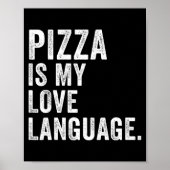 Funny Zza Is My Love Language, Funny Anti Valentin ポスター (正面)