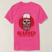 FunnyFullBeardedMenBeardedForHerPleasure 1 Tシャツ (デザイン正面)