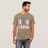 FunnyHAM RADIO Shortwave Radio Operator引用文 Tシャツ (正面フル)