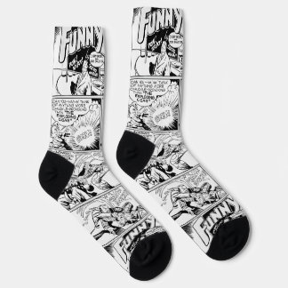 'FUNNYMAN' Action Comic Strip Socks  ソックス
