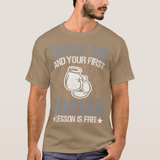 Funnyouch me and your first boing lesson is free b tシャツ (正面)