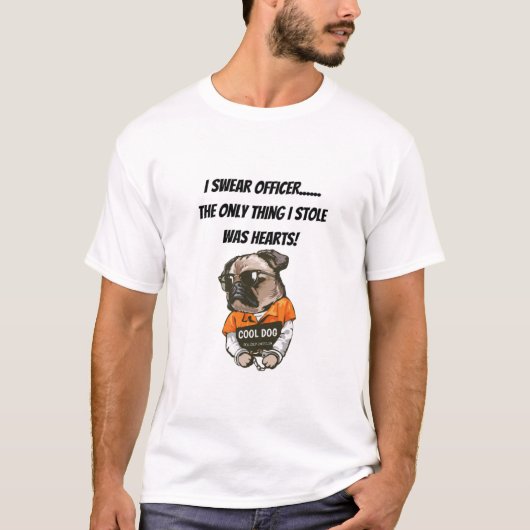 FunnyPugTShirt Tシャツ (正面)