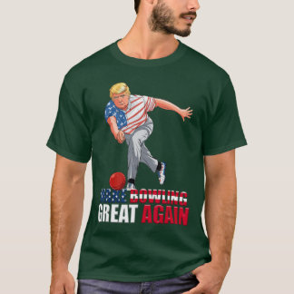 Funnyrump ボウリング Make Bowling Great Again 女子 Tシャツ