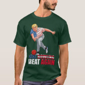 Funnyrump Bowling Make Bowling Great Again girl Tシャツ (正面)