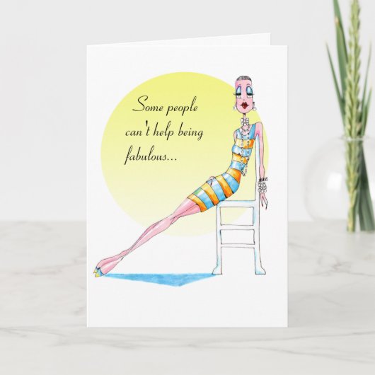 #Funnywomenbirthday #funnycardsforwomen カード (正面)