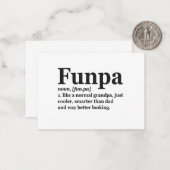 Funpa定おもしろい義のみGrandpaクールパパ ノートカード (正面/裏面インサイチュ)