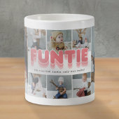 Funtie Auntieおもしろいフォトコラージュ コーヒーマグカップ