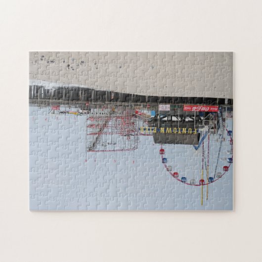 Funtown桟橋の海岸の高さのニュージャージーの海岸 ジグソーパズル (横)