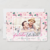 FunTropical Christmas Fa la la Let's 転がPhoto シーズンカード (正面)