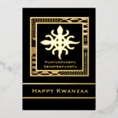 Funtunfunfefu Denkyemfunfefuハッピークワンザ 箔シーズンカード (正面)