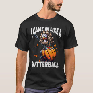 FunWearVm来をButterball Thanksgiのようにおもしろい使用 Tシャツ