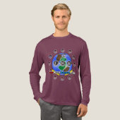 FunWithBonusの黒いTシャツは独身の味方しました トライブレンドＴシャツ (正面全体)