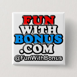 FunWithBonus.comの正方形ボタン 缶バッジ
