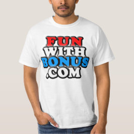 FunWithBonus.com -ロゴのTシャツ-前側 Tシャツ