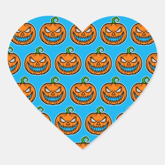 Funy stickers halloween party  ハートシール (正面)