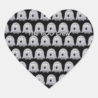 Funy stickers thé boo crew ハートシール