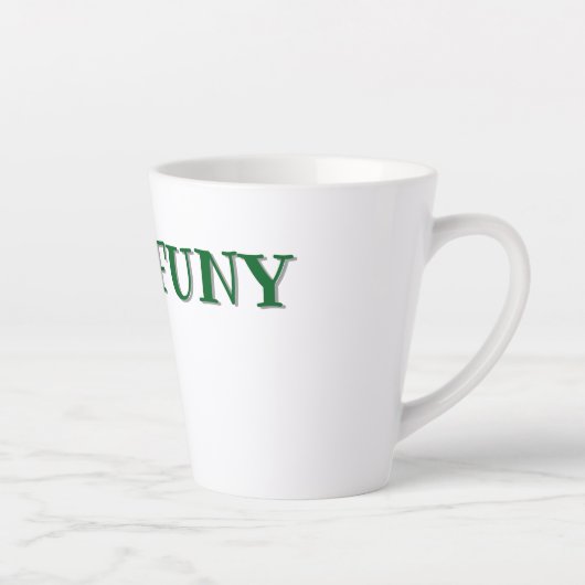 FUNY T-Shirt, Funny Humor Gift, Sarcastic Joke Lov カフェラテマグ (右)