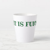 FUNY T-Shirt, Funny Humor Gift, Sarcastic Joke Lov カフェラテマグ (正面)