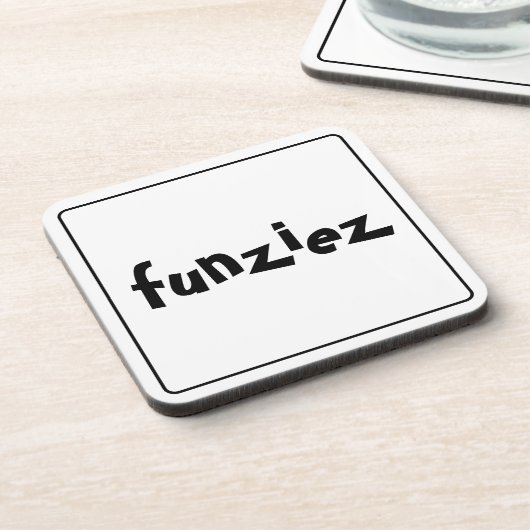 「Funziez」スラング・フレーズ コースター (左側)