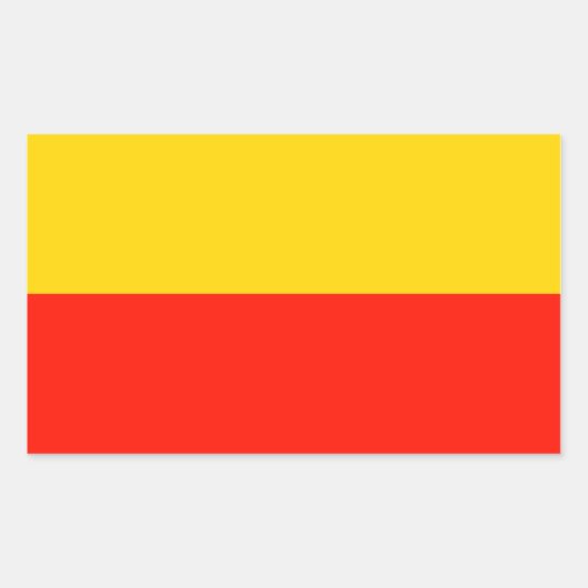 FUORワルシャワ国旗 長方形シール (正面)