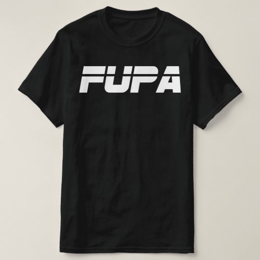 FUPA (黒) Tシャツ (デザイン正面)