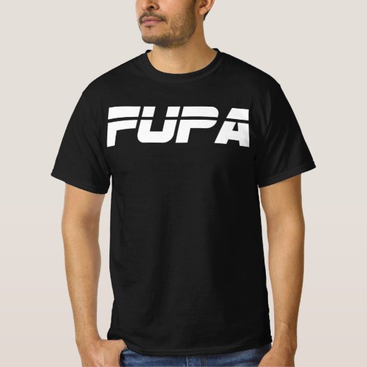 FUPA （黒） Tシャツ (正面)