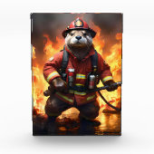 **"Fur and Flames: The Otter Fireman’s Backburning フォトブロック (正面)