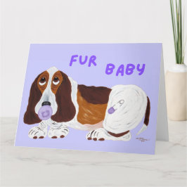 Fur Baby バセットハウンド 子犬 カード