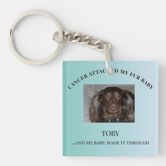 Fur Baby Healing & Strength Message キーホルダー (正面)