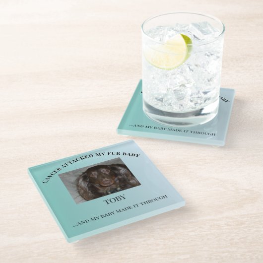 Fur Baby Light & Healing Tribute ガラスコースター (アングル)