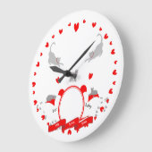 Fur Baby Love ラージ壁時計 (傾斜)