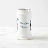 Für den stolzen Opa Motiv Opa mit Enkelin Bierkrug ビールジョッキ (中央)