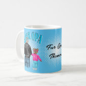 Für die stolzer Opa Motiv Oma mit Enkelin Tasse コーヒーマグカップ (正面左)