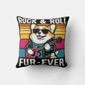 Fur-Ever Rock & Roll With A Rockin Corgi クッション (裏面)
