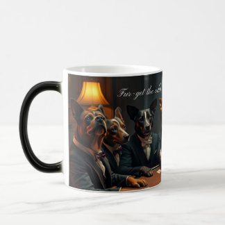 Fur-get the Odds – Magical Morphing Poker Dogs Mug モーフィングマグカップ